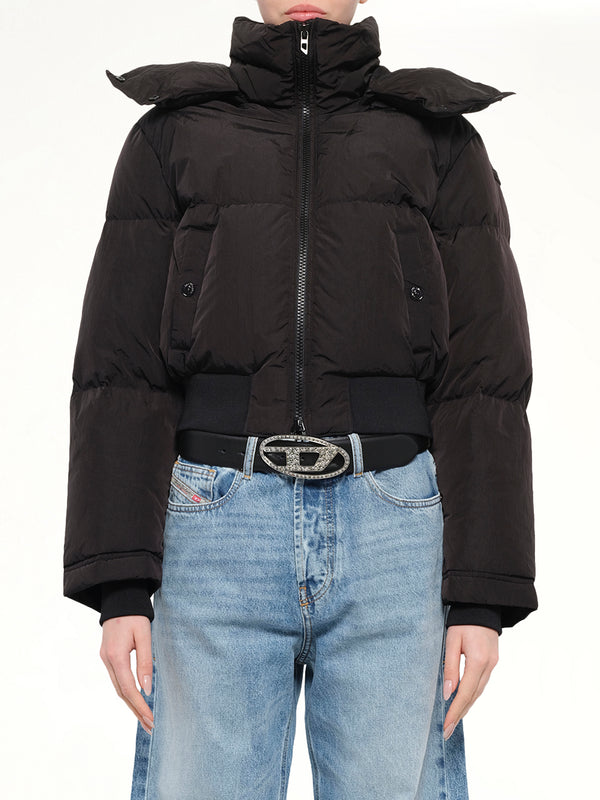 W-PEYT-SHORT-NEW-WD Puffer Jacket in Black