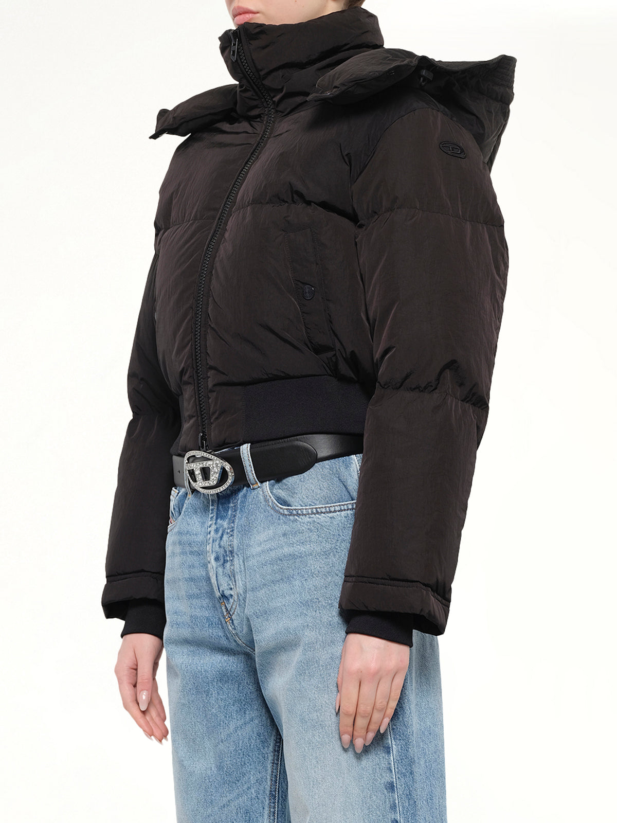 W-PEYT-SHORT-NEW-WD Puffer Jacket in Black