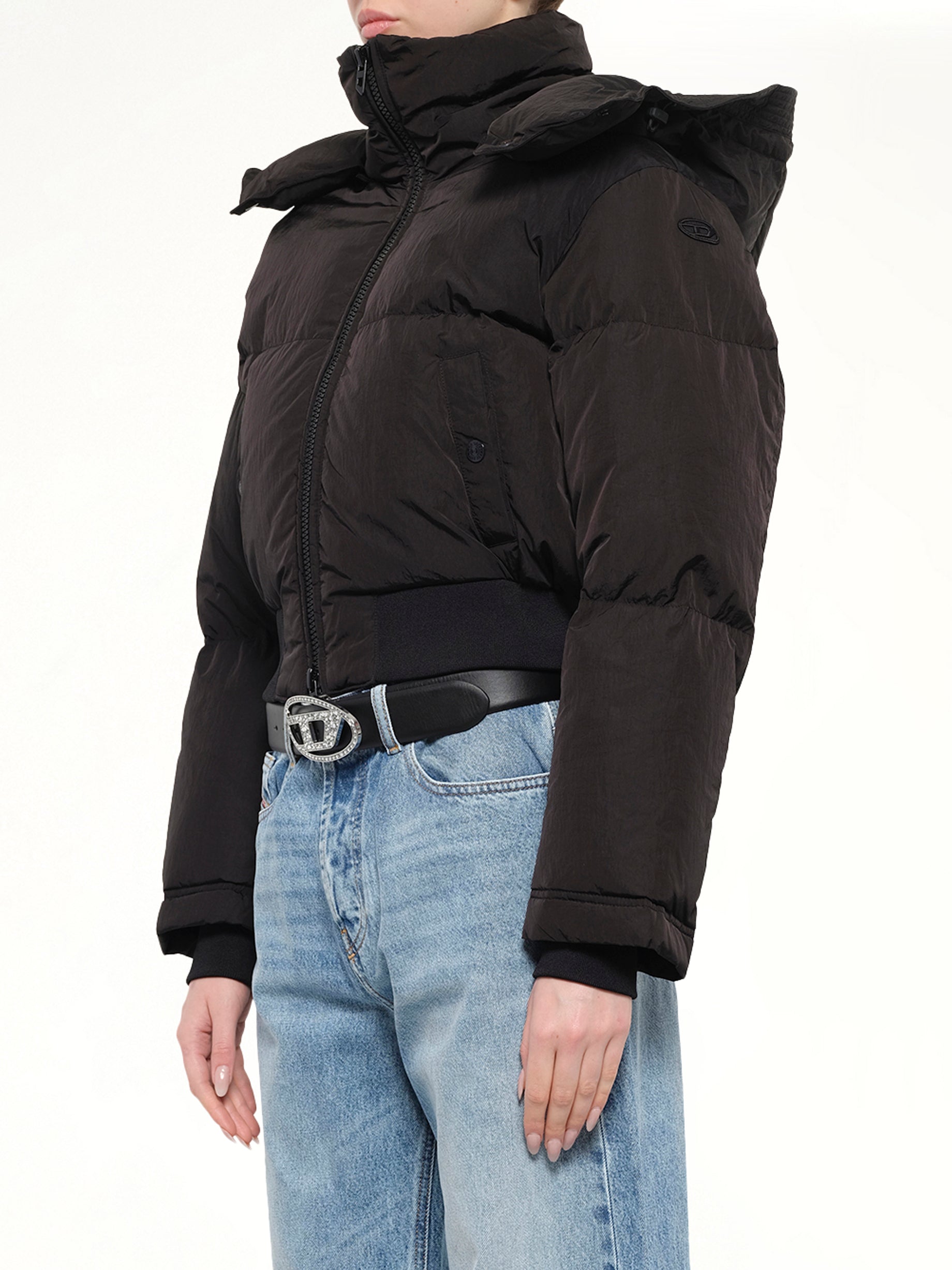 W-PEYT-SHORT-NEW-WD Puffer Jacket in Black
