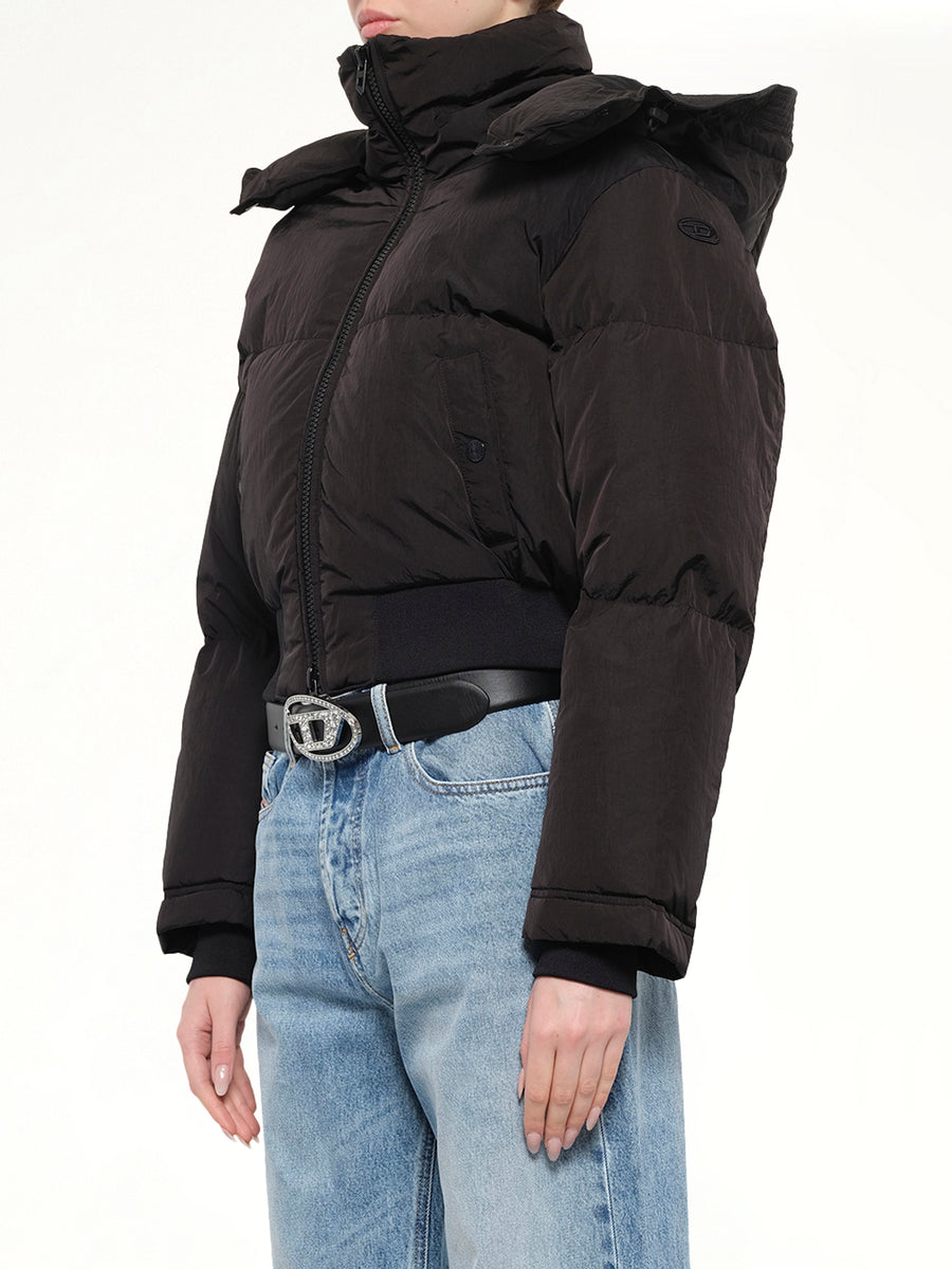 W-PEYT-SHORT-NEW-WD Puffer Jacket in Black