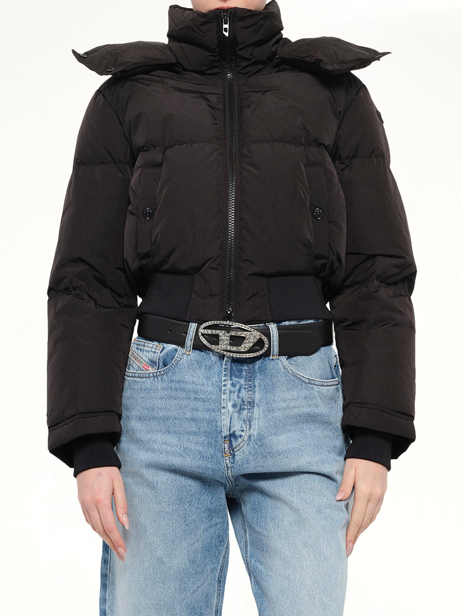 W-PEYT-SHORT-NEW-WD Puffer Jacket in Black