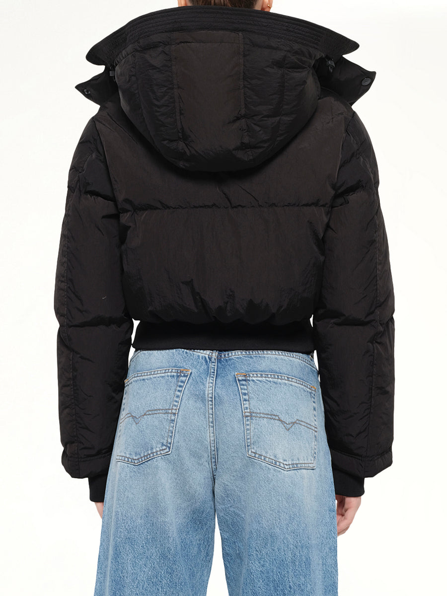 W-PEYT-SHORT-NEW-WD Puffer Jacket in Black