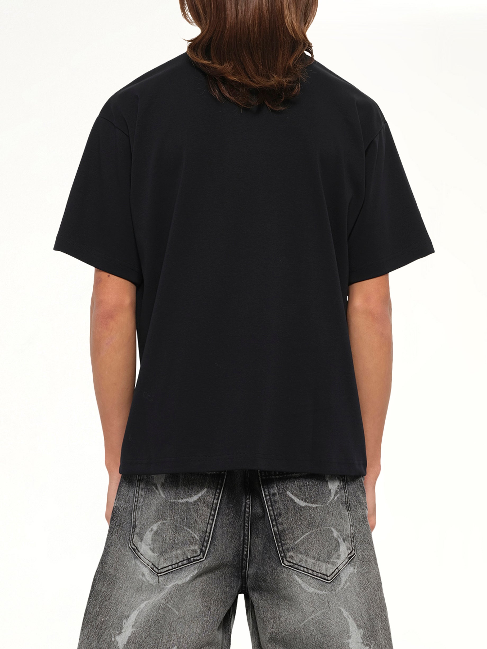 Zipped Pocket T-Shirt in Black