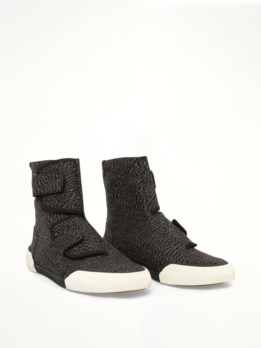 Zebra High Sneaker in Black