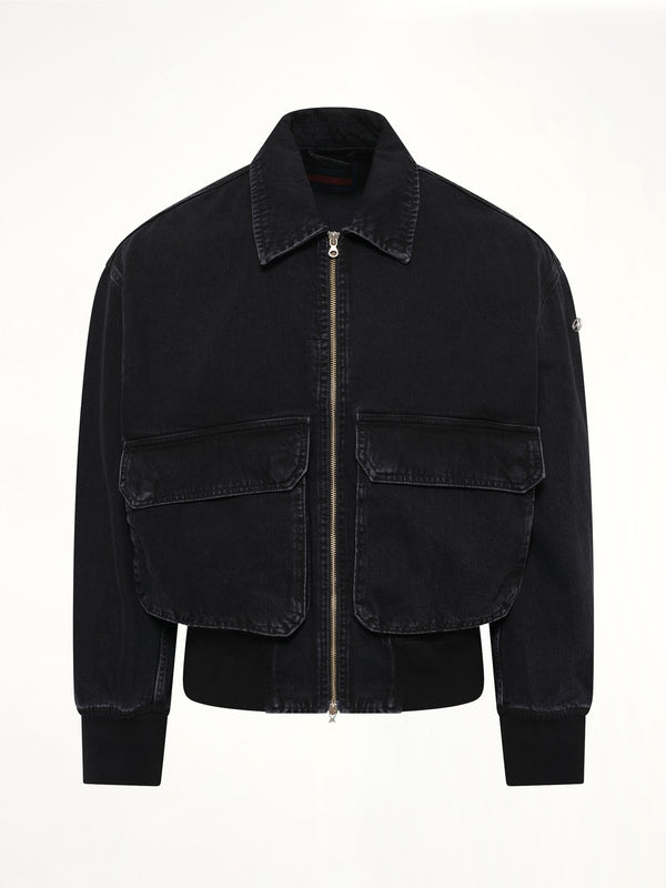 D-KURZ Denim Jacket in Black