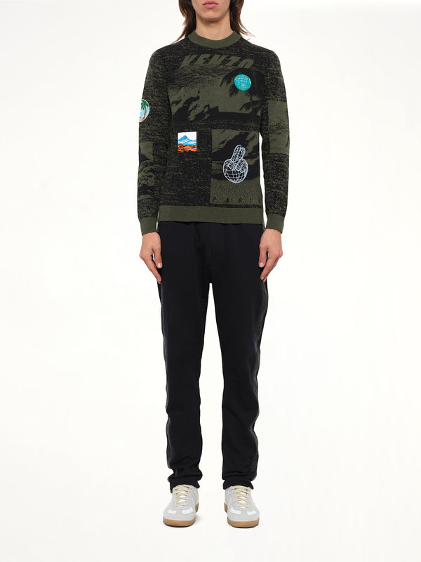 Badge Crew in Khaki