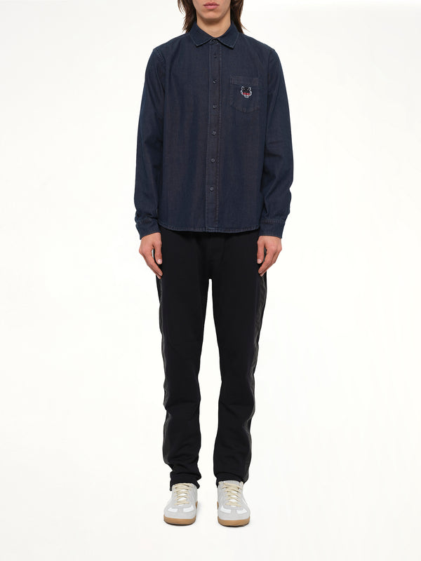 Denim Tiger Shirt in Navy