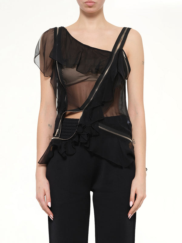 Givenchy Podium Sleeveless Top in Black