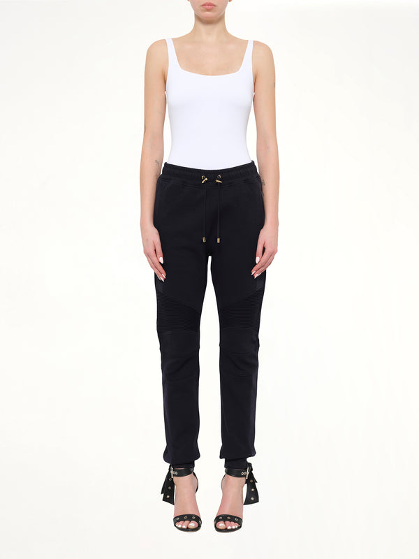 Jersey Biker Pants in Black