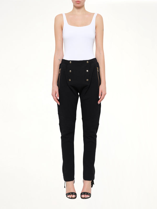 Jersey Pont Pant in Black