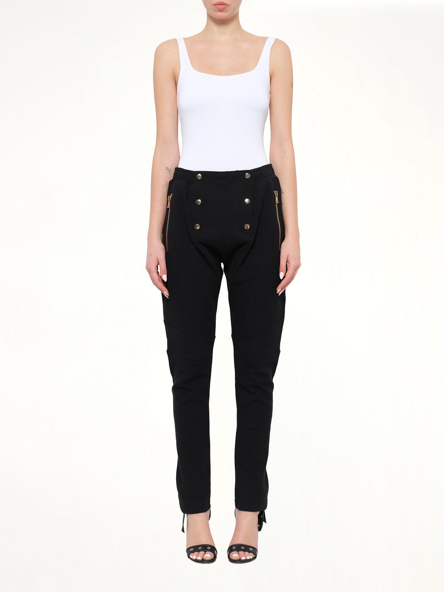 Jersey Pont Pant in Black