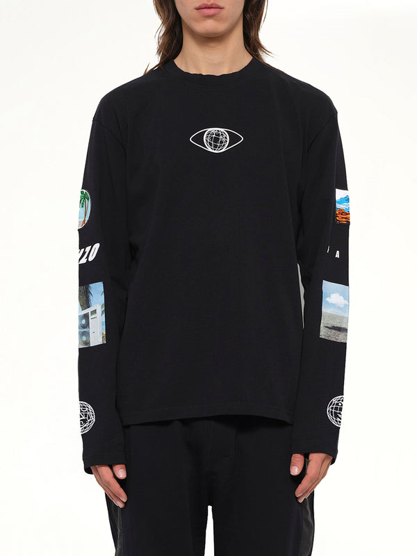 Kenzo Long Sleeve T-Shirt in Black