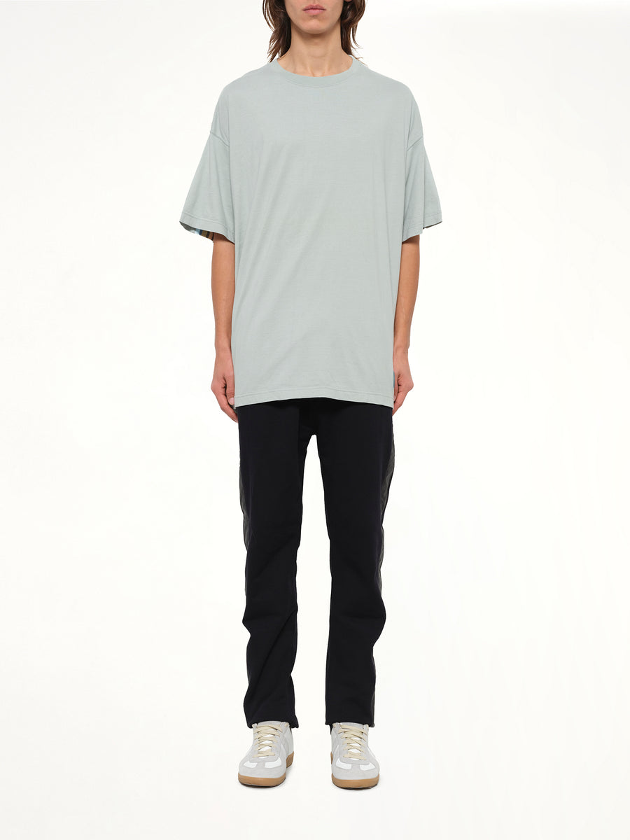 Rib Big T-Shirt in Smoke Blue
