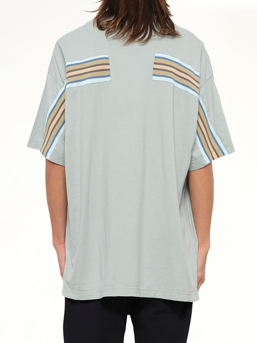 Rib Big T-Shirt in Smoke Blue