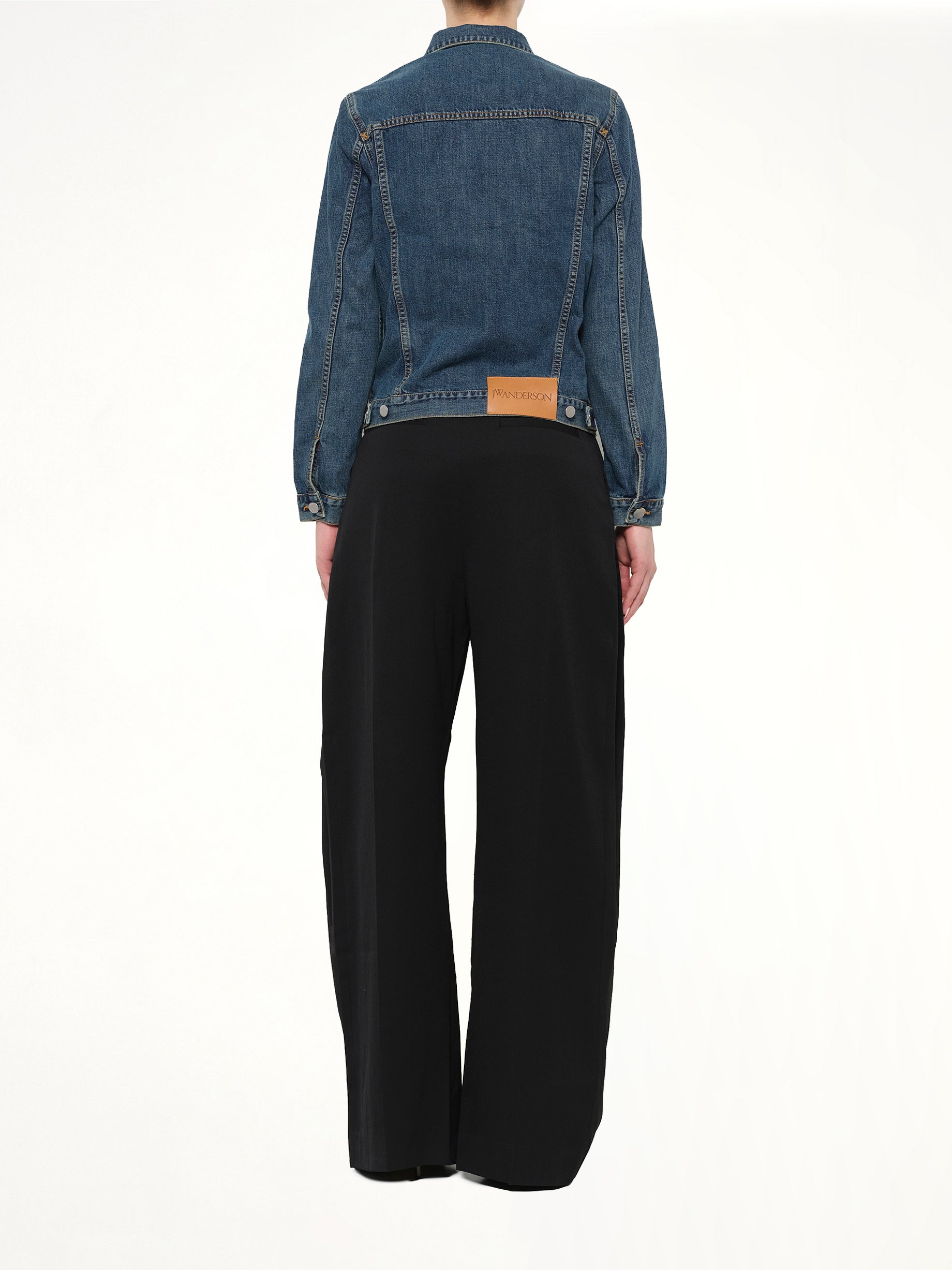 Shaded Pocket Denim Jacket in Blue