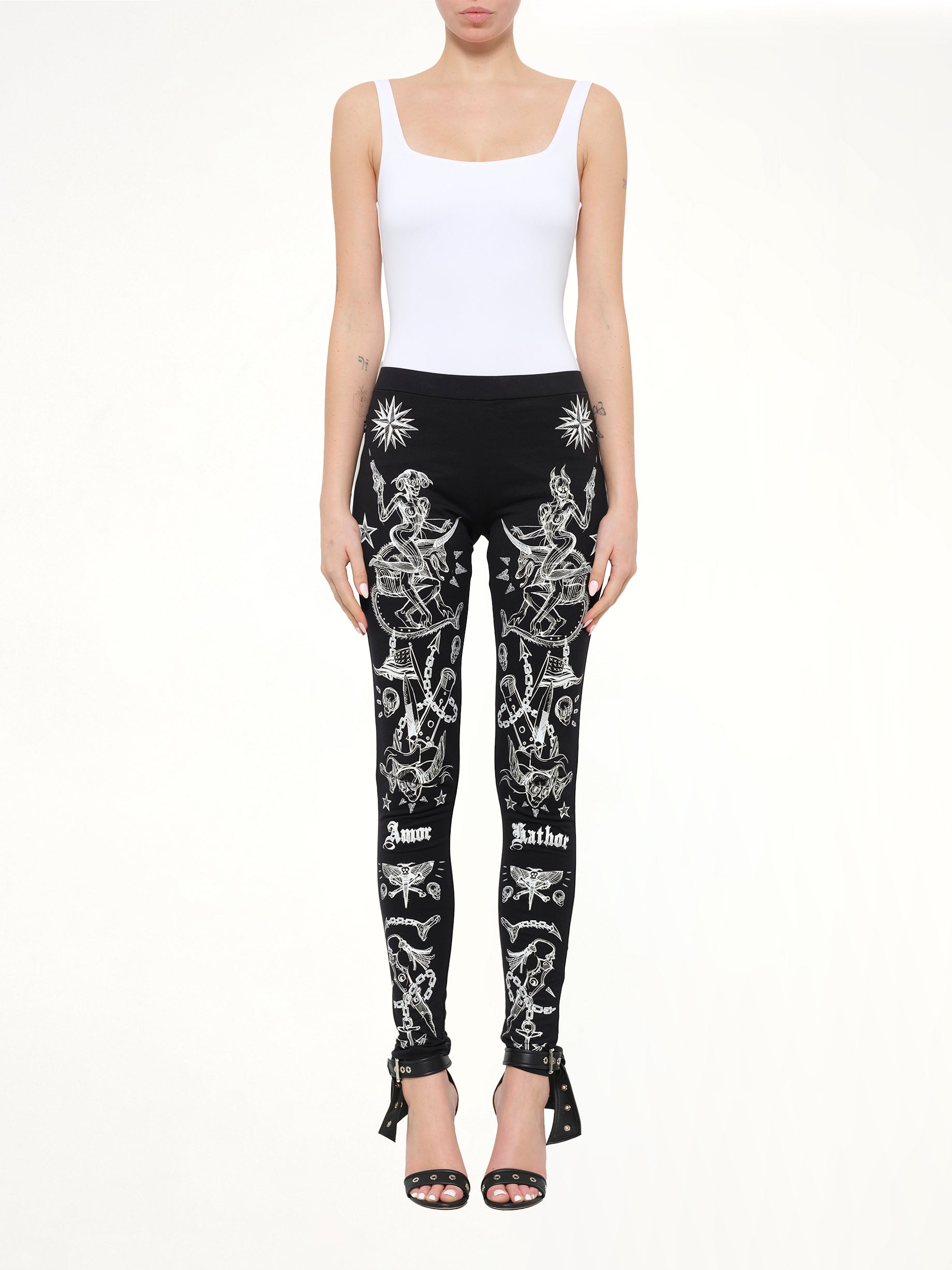 Tattoo Legging in Black