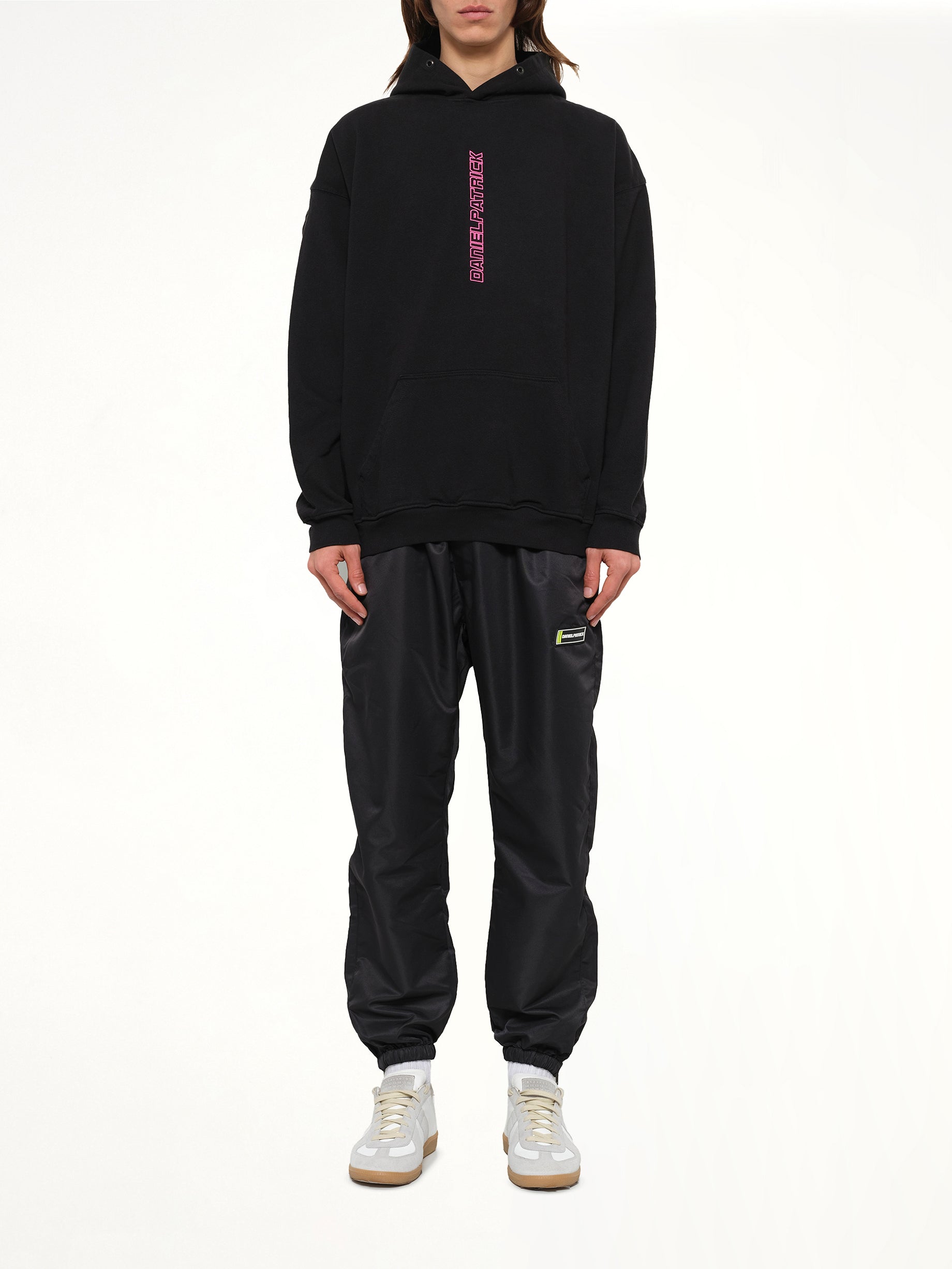 Vertical Logo Hoodie in Black