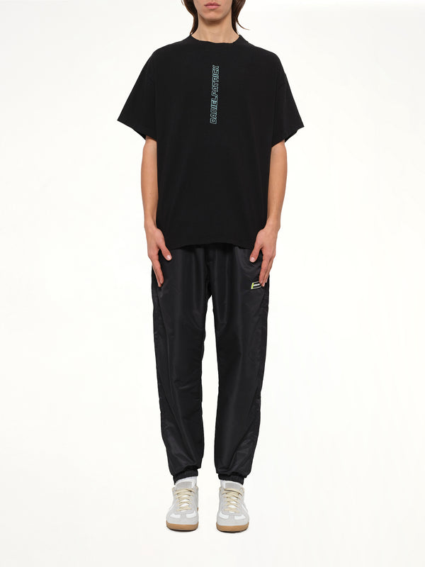 Vertical Logo T-Shirt in Black/Sea