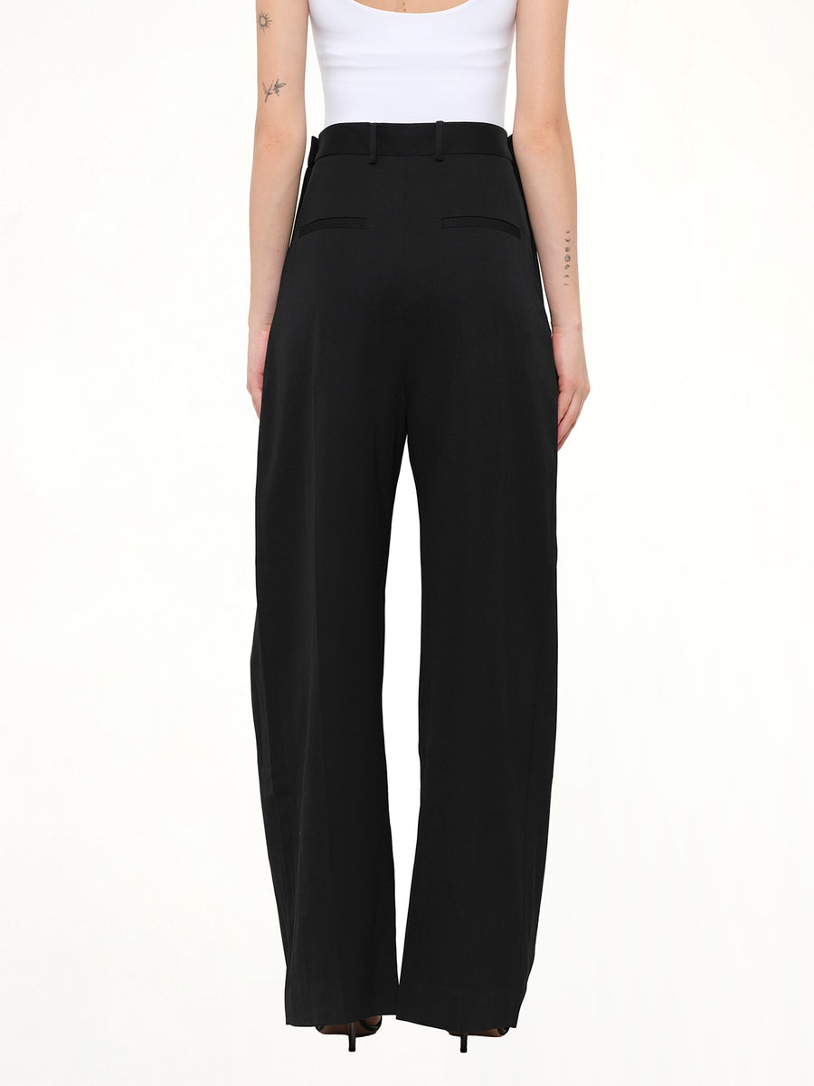 Wide Leg Trousers in Black