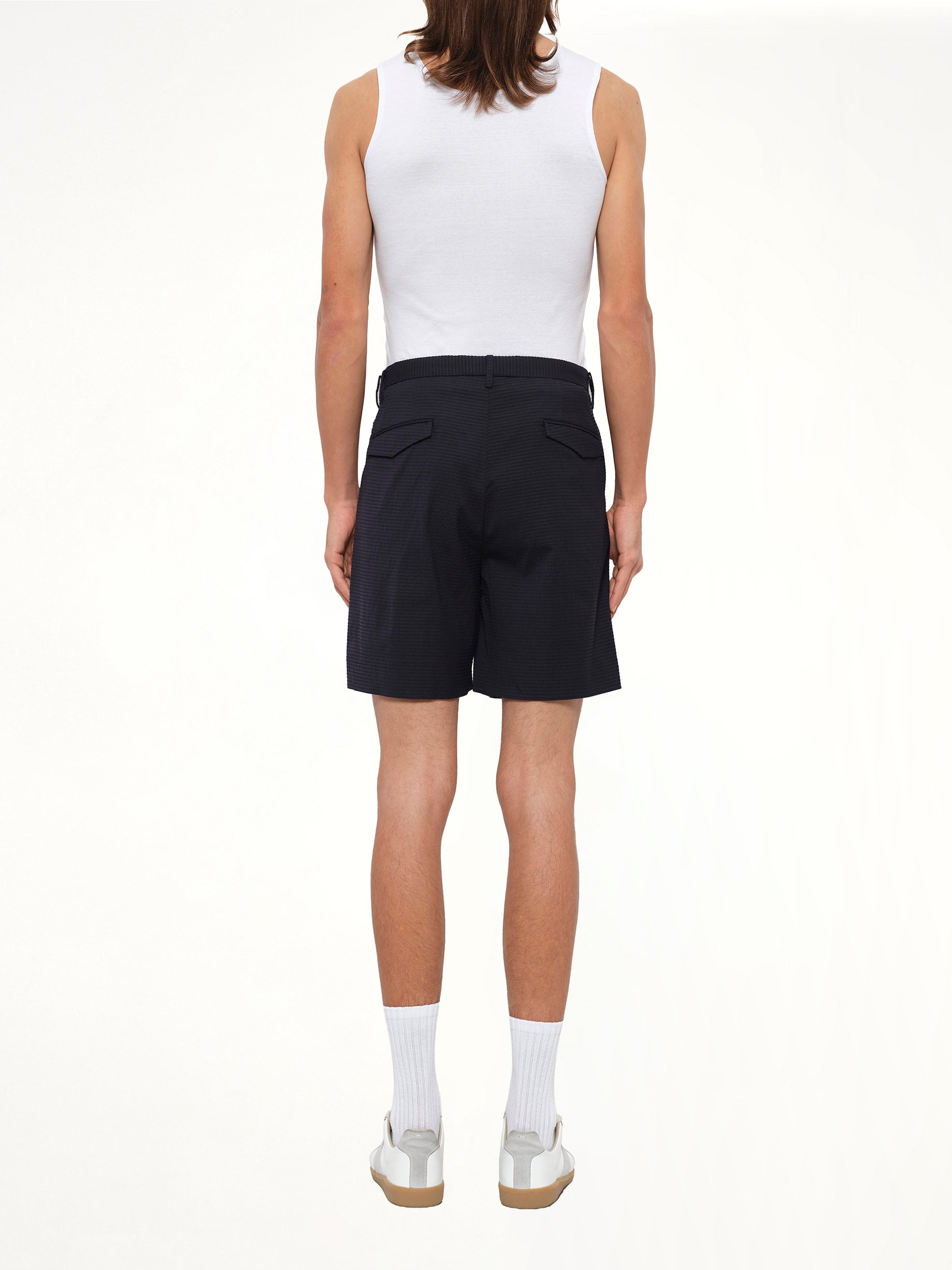 Wooyoungmi Woven Pants in Navy