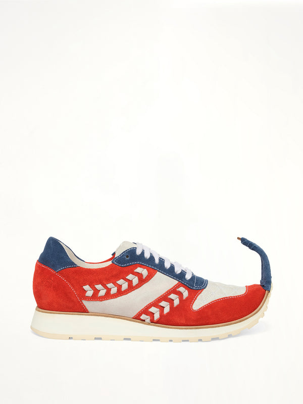 Dinosaur Sneaker Low in Blue/Red/White