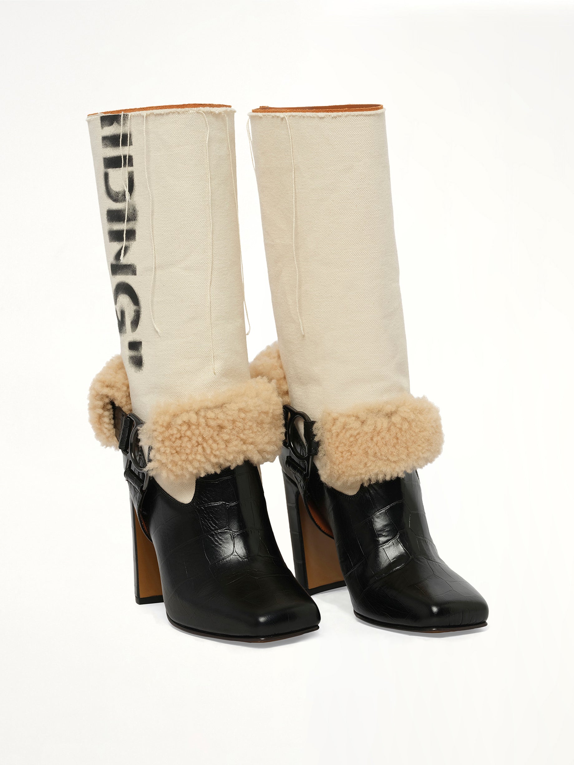 For Riding Low Boot in Black