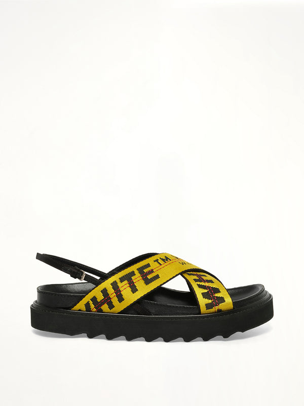 Industrial Belt Sandal in Black