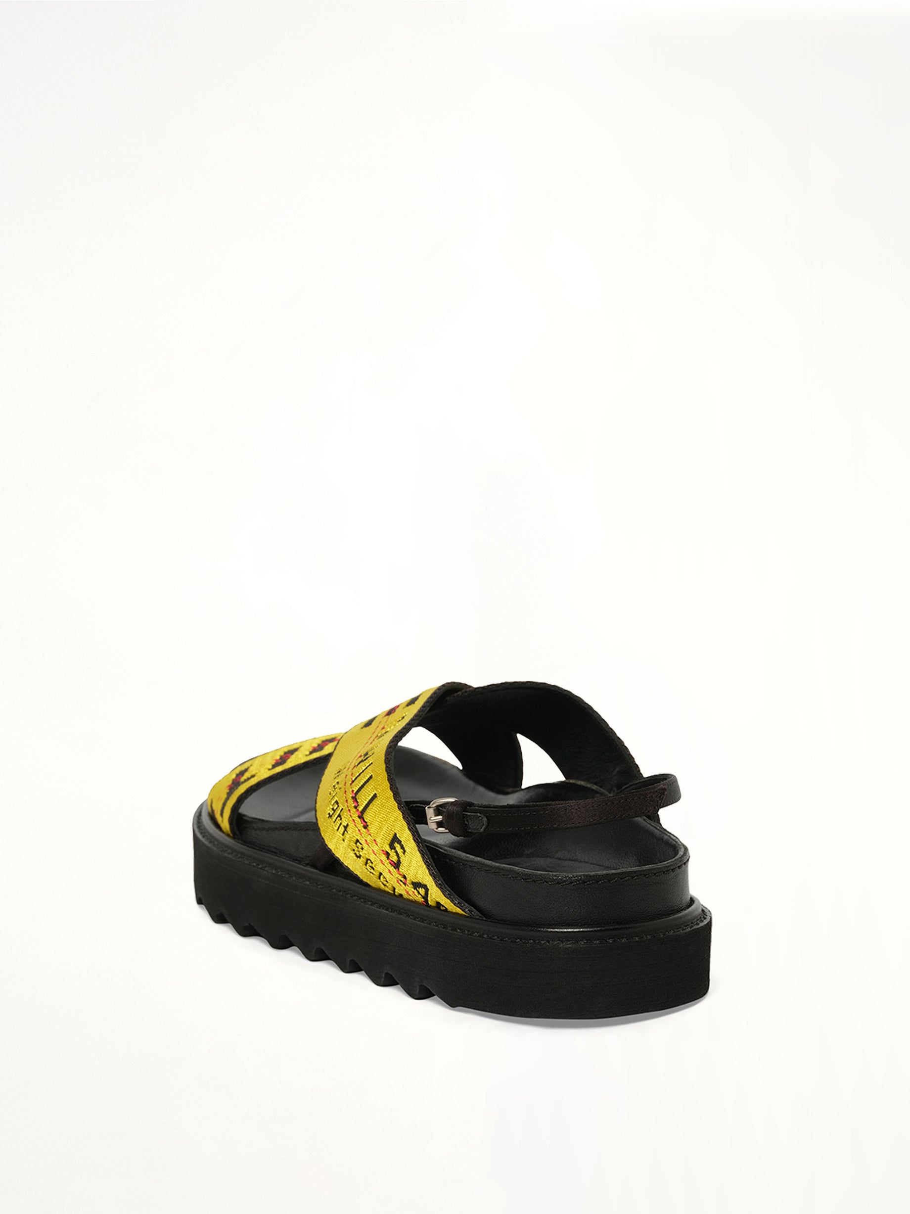 Industrial Belt Sandal in Black