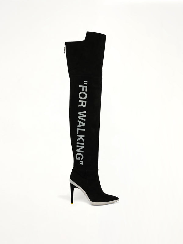 Walking High Boot in Black