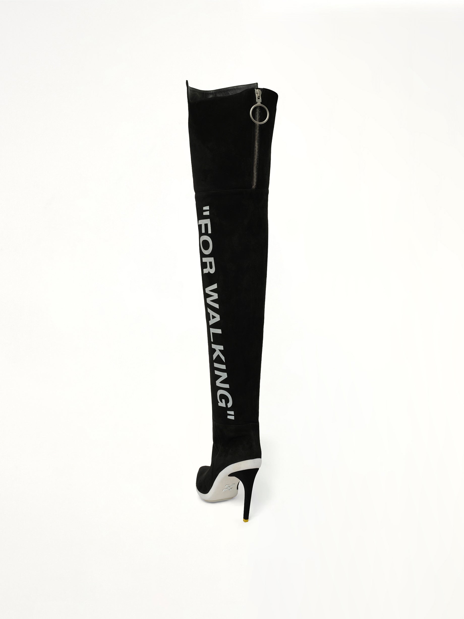 Walking High Boot in Black