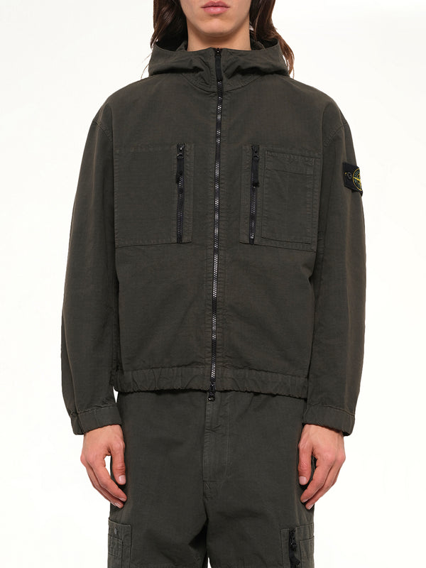 1200011 Cotton Ribstop Jacket in Coal Grey