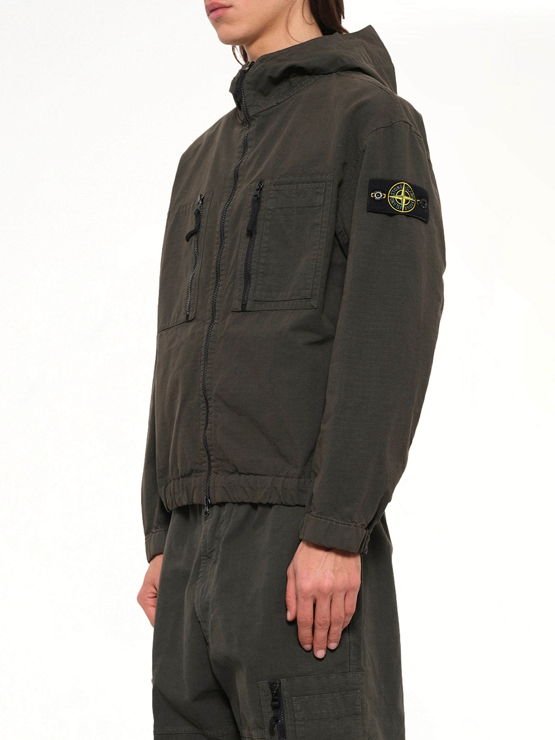 1200011 Cotton Ribstop Jacket in Coal Grey