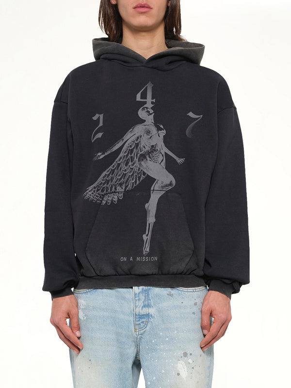 247 Angel Hood in Vintage Black