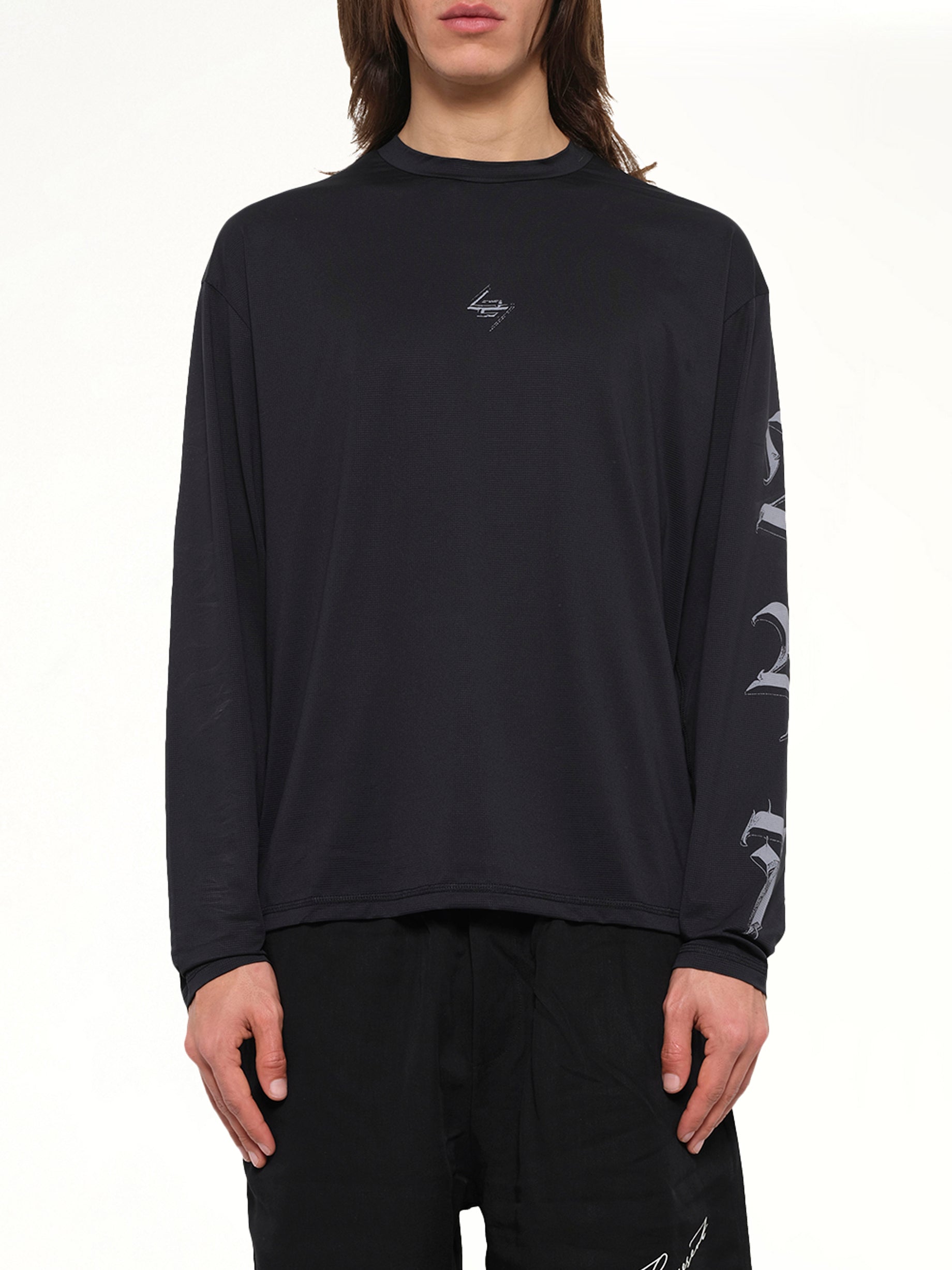 247 Knight LS T-Shirt in Jet Black