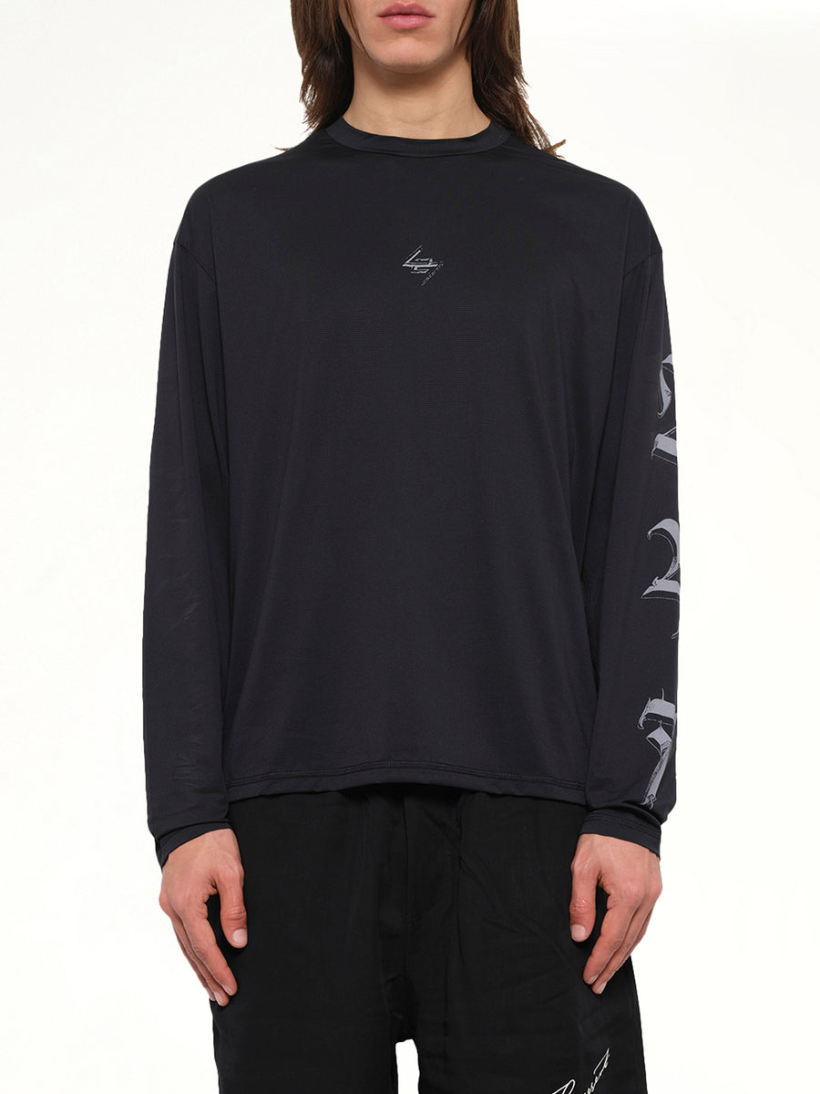 247 Knight LS T-Shirt in Jet Black