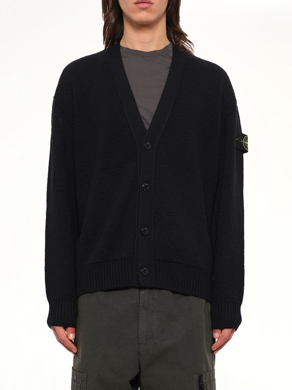 5100010 Light RWS Wool Cardigan in Black