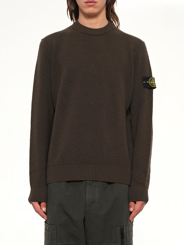 5100011 Light RWS Wool Crewneck Sweater in Coal Grey