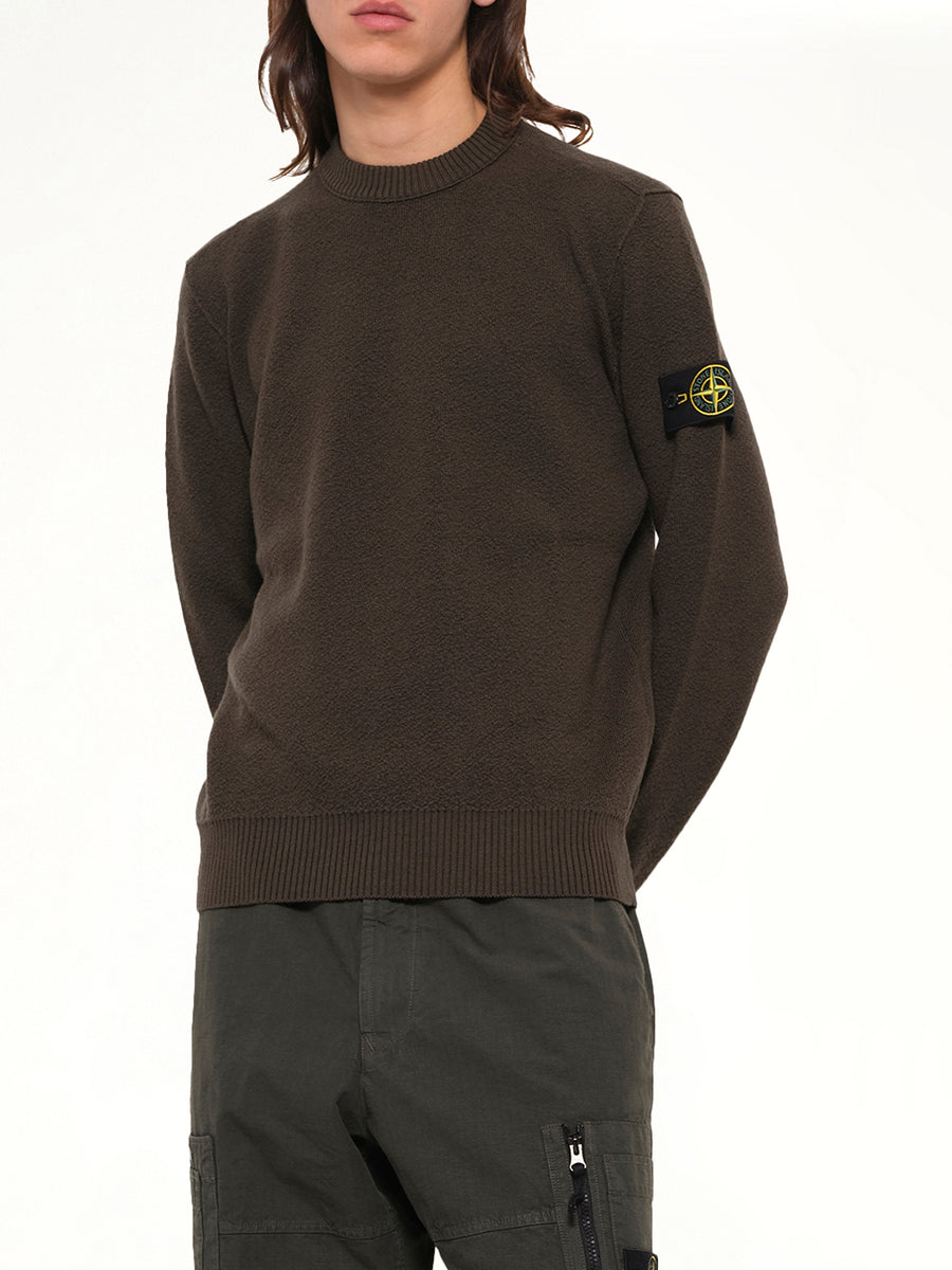 5100011 Light RWS Wool Crewneck Sweater in Coal Grey