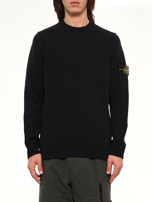 5100072 Lambswool Crewneck Sweater in Black