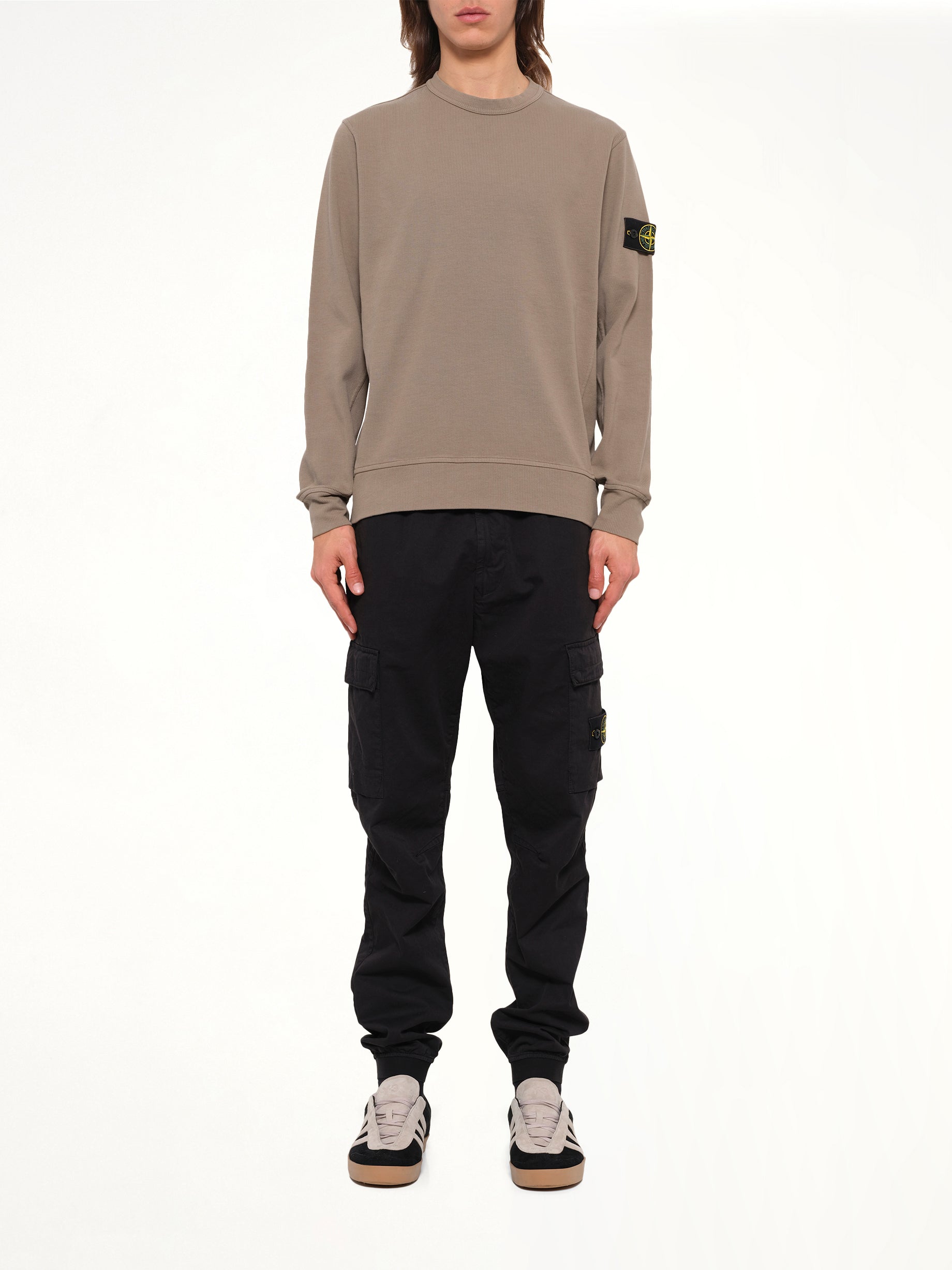 6100017 Organic Cotton Sweatshirt in Military Green