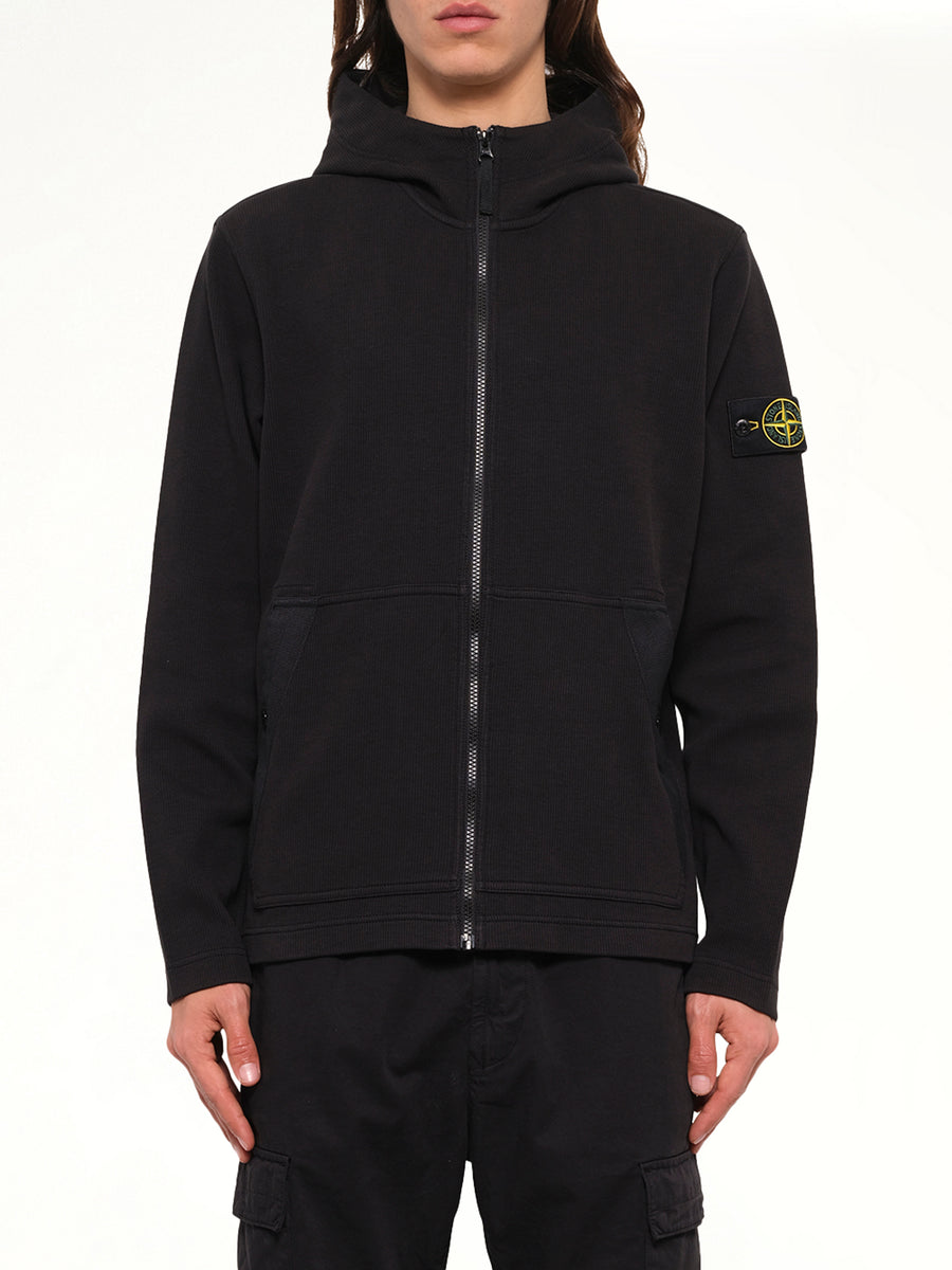 6100020 Organic Cotton Hoodie in Black