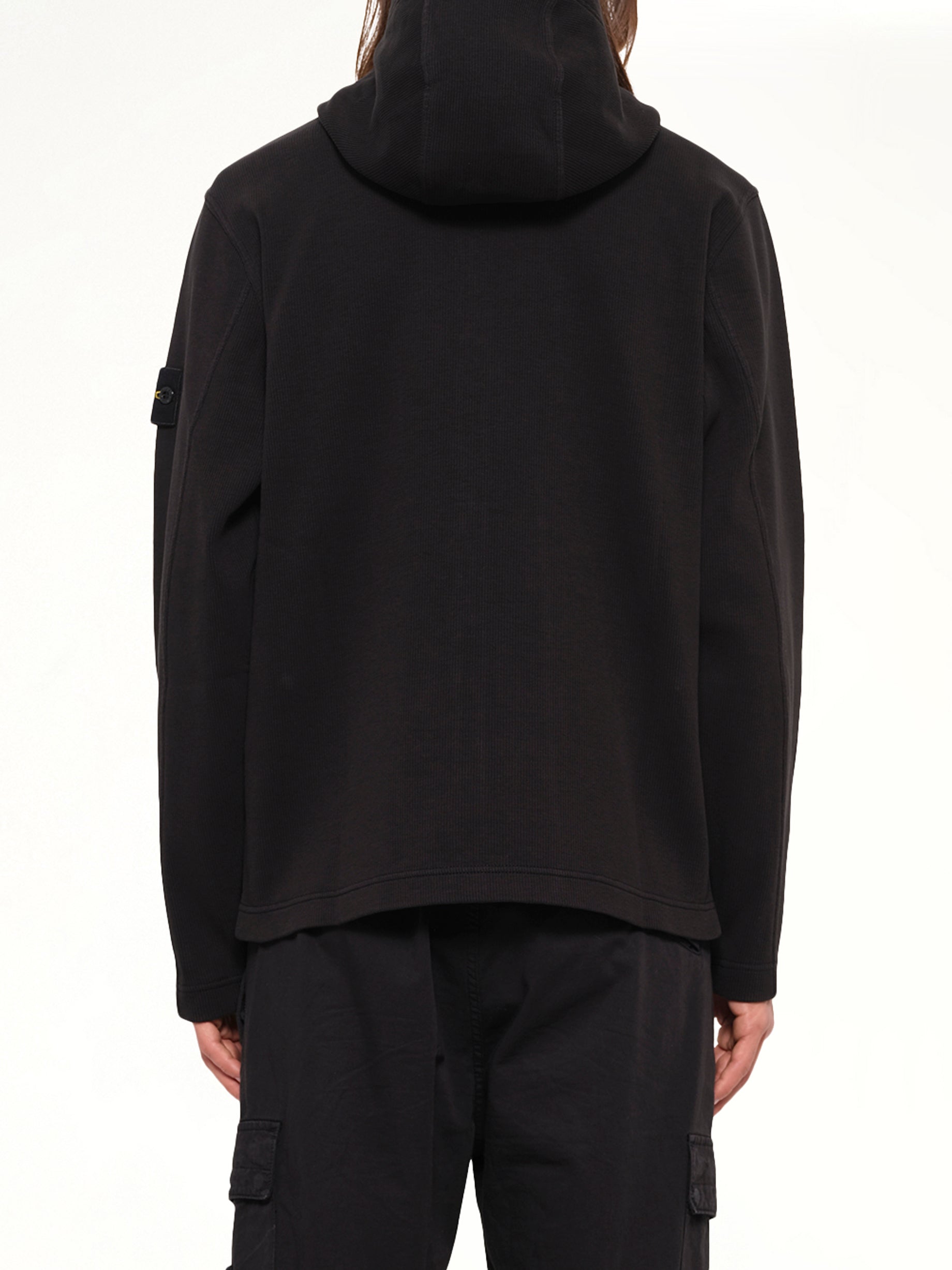 6100020 Organic Cotton Hoodie in Black