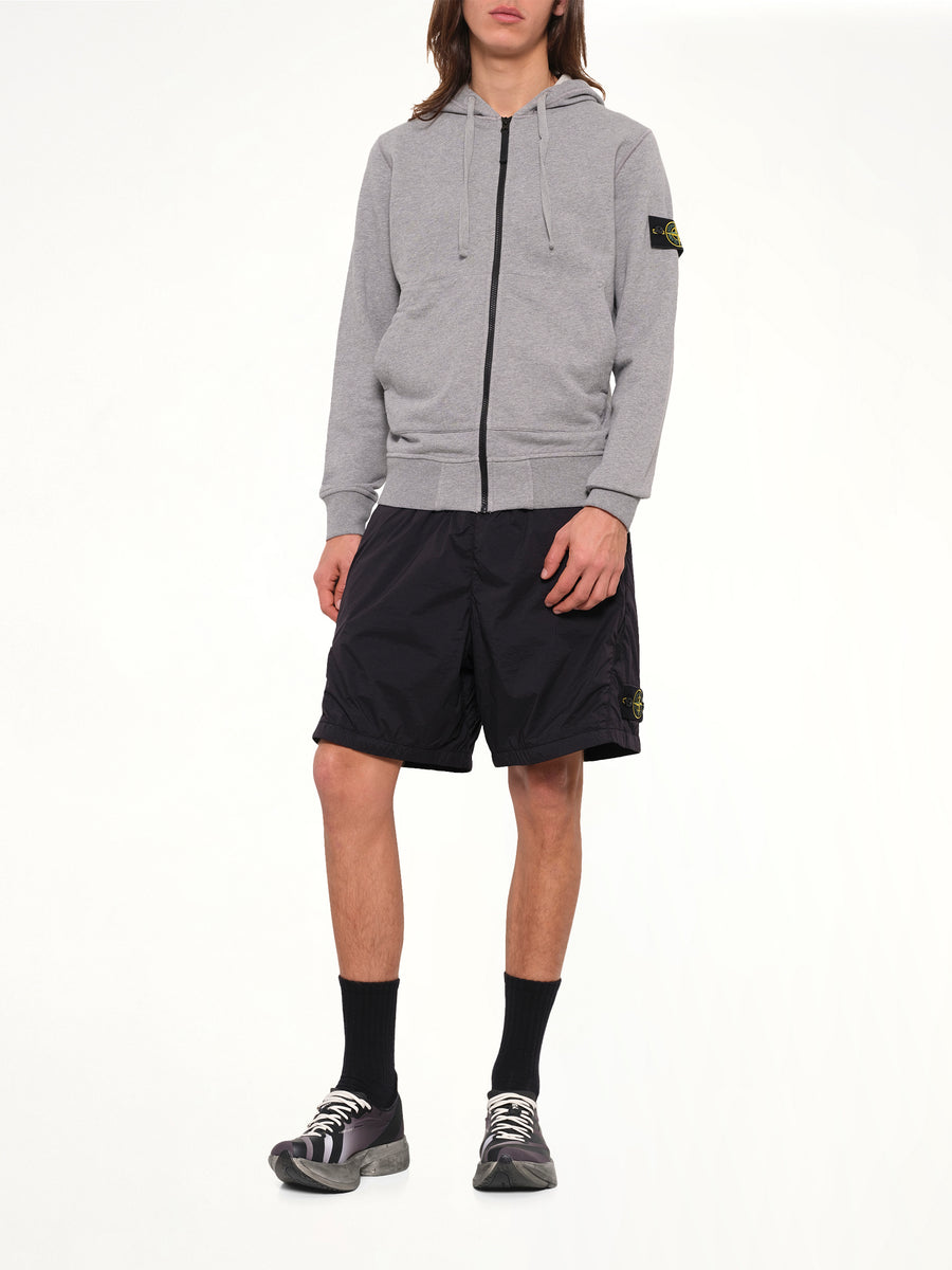 6100061 Organic Cotton Hoodie in Melange Grey