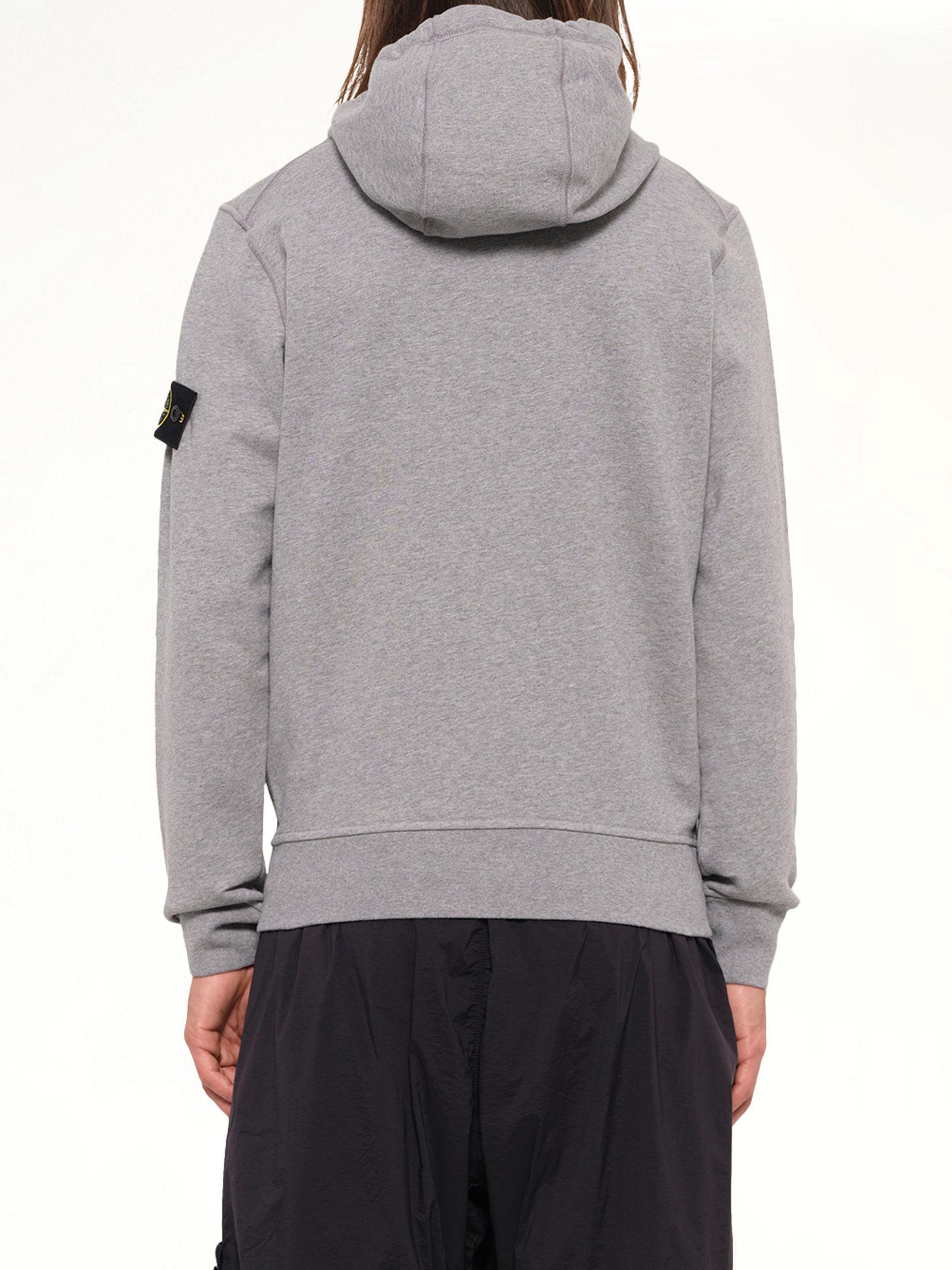 6100061 Organic Cotton Hoodie in Melange Grey