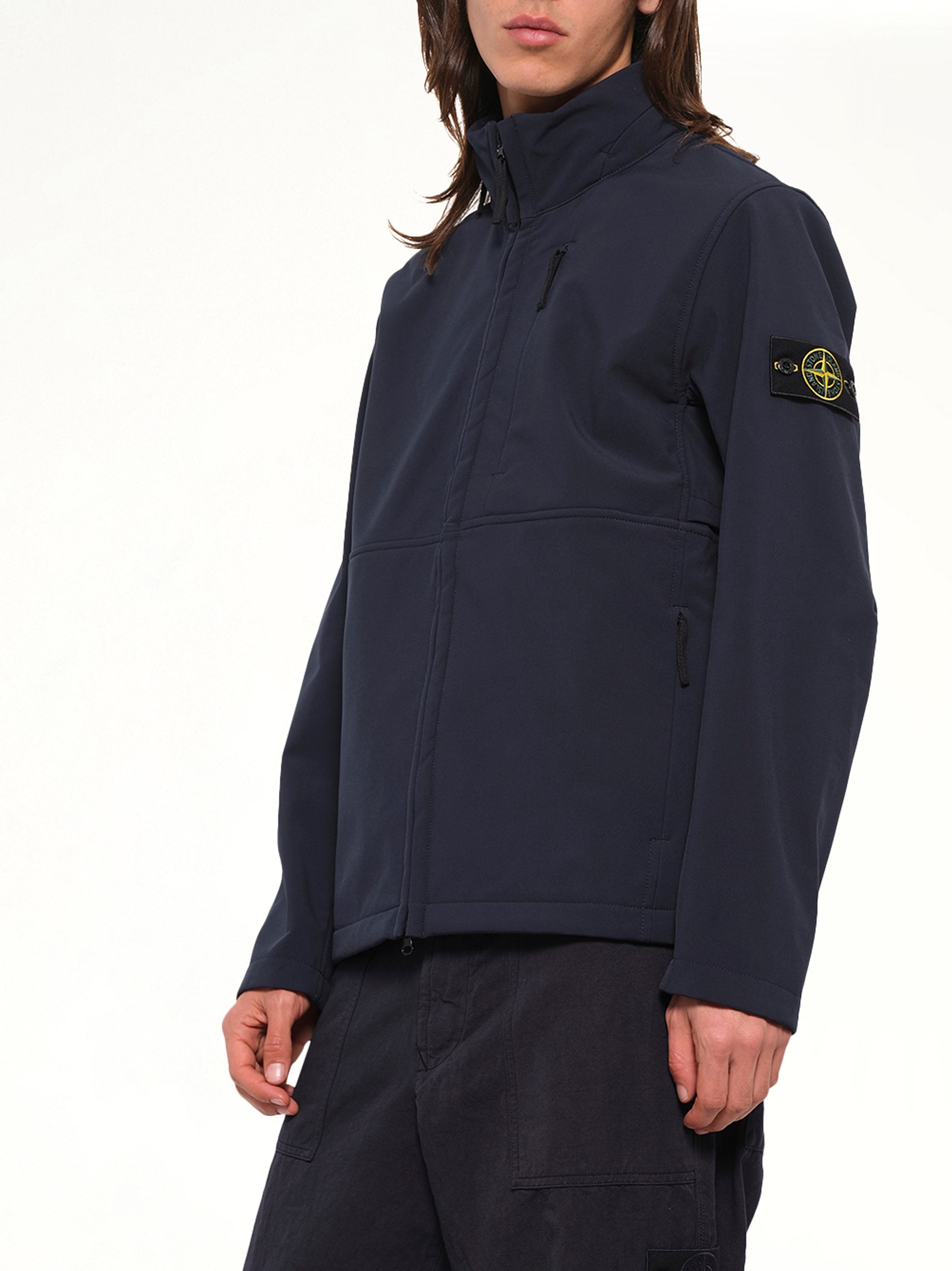 Q100005 Soft Shell Light Jacket in Navy Blue