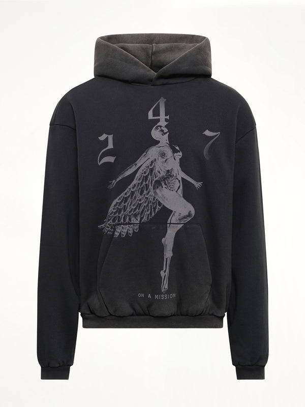 247 Angel Hood in Vintage Black