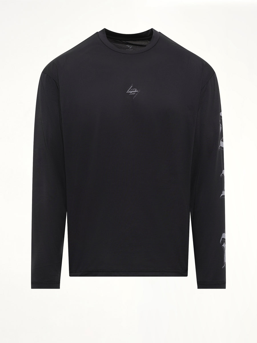 247 Knight LS T-Shirt in Jet Black