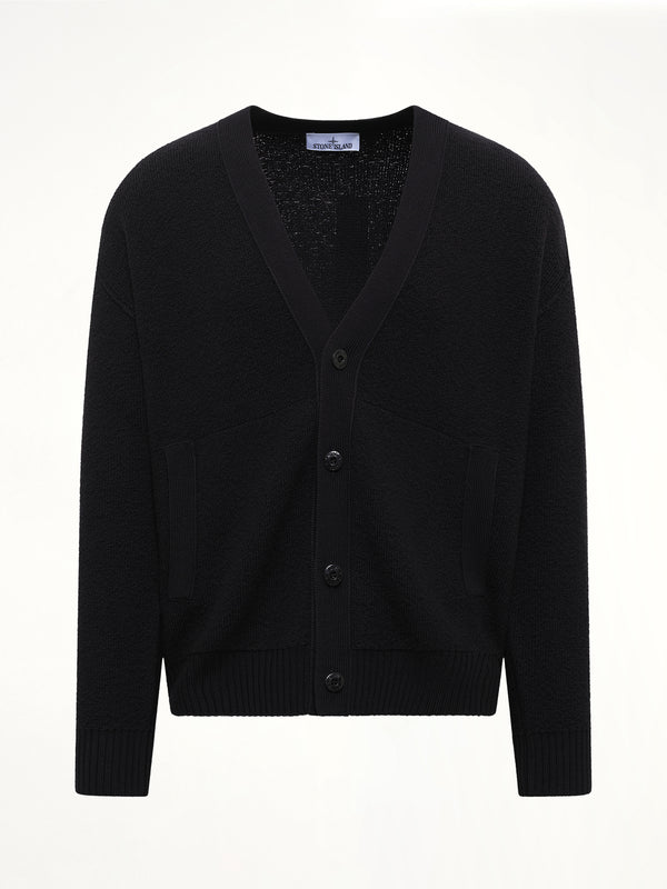 5100010 Light RWS Wool Cardigan in Black
