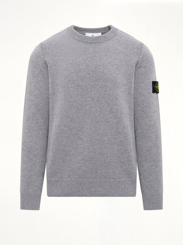 5100072 Lambswool Crewneck Sweater in Grey Melange