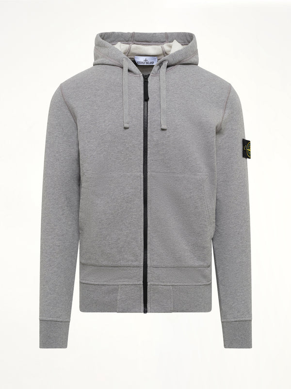 6100061 Organic Cotton Hoodie in Melange Grey